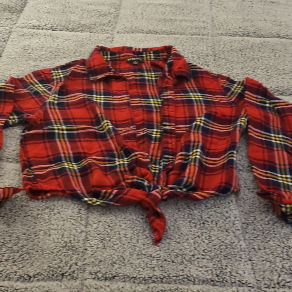Plaid long sleeve shirt